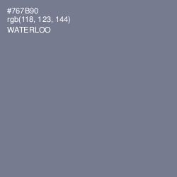 #767B90 - Waterloo  Color Image